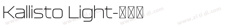 Kallisto Light字体转换